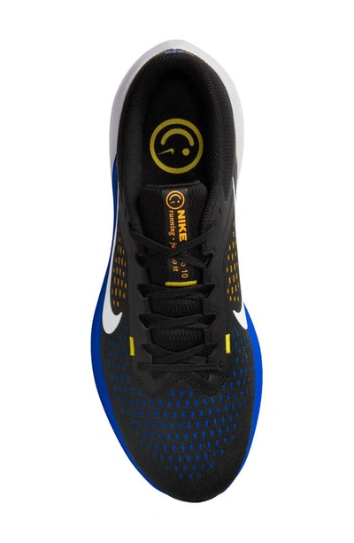 Shop Nike Air Winflo 10 Running Shoe In Black/ Wolf Grey/ Racer Blue