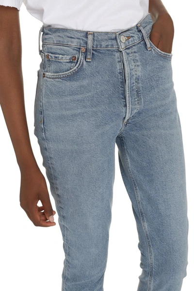 Shop Agolde Nico Slim Fit Jeans In Denim