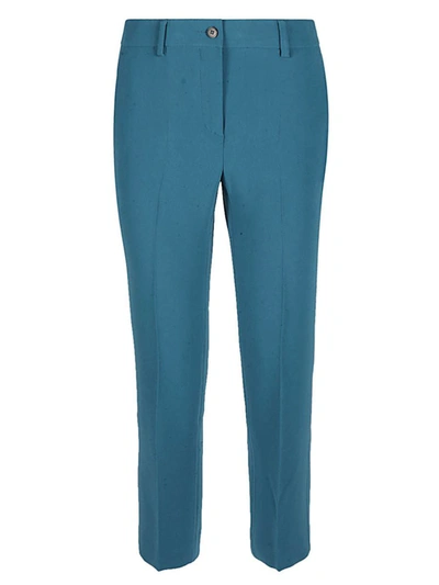 Alberto Biani Cady Flared Trousers In Clear Blue