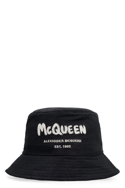 Shop Alexander Mcqueen Bucket Hat In Black