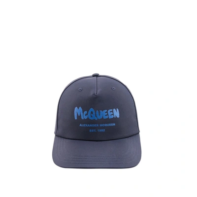 Shop Alexander Mcqueen Hat In Blue
