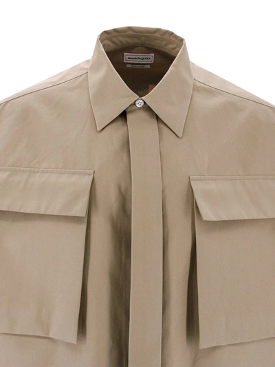 Shop Alexander Mcqueen Shirt In Beige