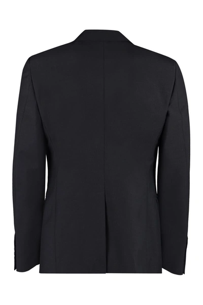 Shop Alexander Mcqueen Single-breasted Two-button Jacket In Black