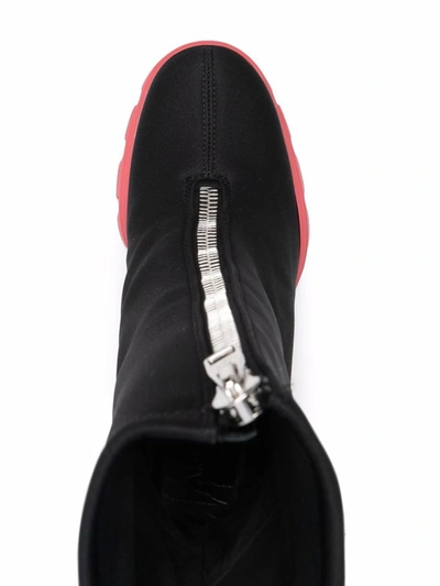 Shop Alexander Mcqueen Slim Tread Ankle Boots In Black