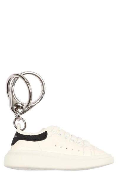 Shop Alexander Mcqueen Sneaker Keyring In White