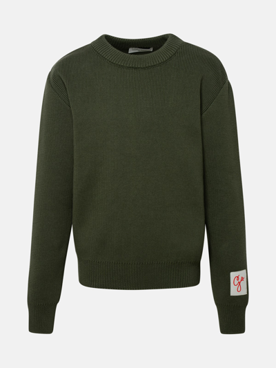 Shop Golden Goose Green Cotton Sweater