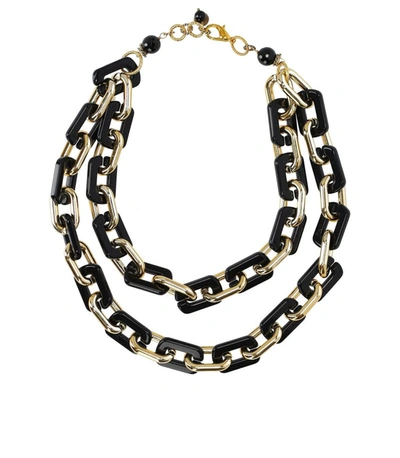 Shop Almala Àlmala Gold Acetate Black Necklace