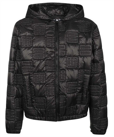 Shop Ambush Hooded Full-zip Down Jacket In Black