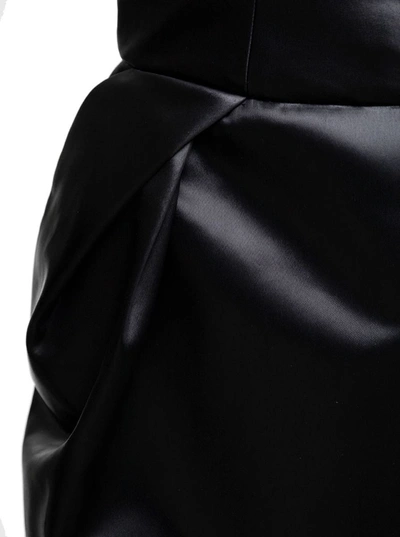 Shop Maison Margiela Back Sleeveless Bustier Midi Dress In Acetate Woman In Black