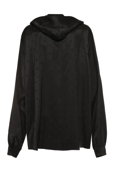 Shop Balenciaga Jacquard Shirt In Black