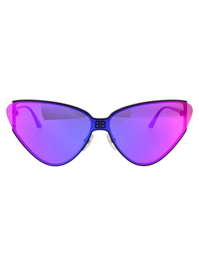 Shop Balenciaga Sunglasses In 003 Black Black Violet