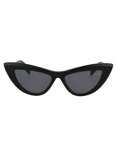 Shop Balmain Sunglasses In Black Gold