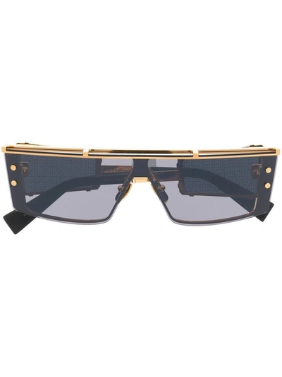 Shop Balmain Wonderboy-iii Sunglasses In Golden