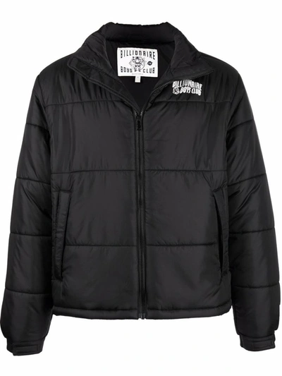 Shop Billionaire Boys Club Logo Puffer Bomber Jacket In Black
