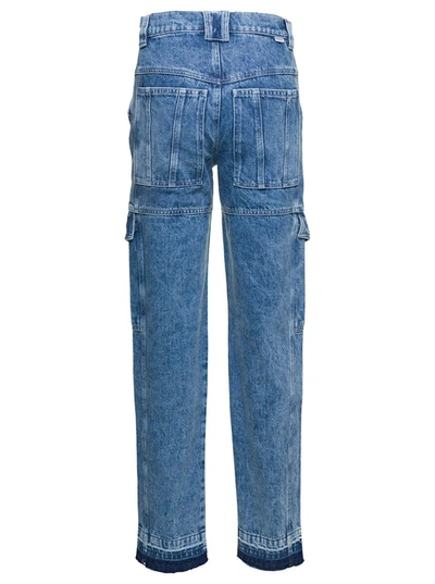 Isabel Marant Étoile Vayoneo Straight-leg Cargo Jeans In Blu
