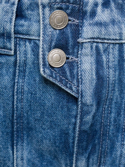 Isabel Marant Étoile Vayoneo Straight-leg Cargo Jeans In Blu