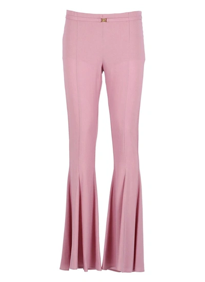 Blumarine Synthetic Fibers Trousers In Pink