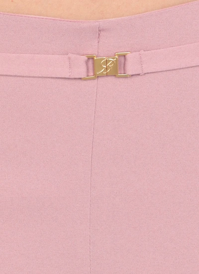 Blumarine Synthetic Fibers Trousers In Pink