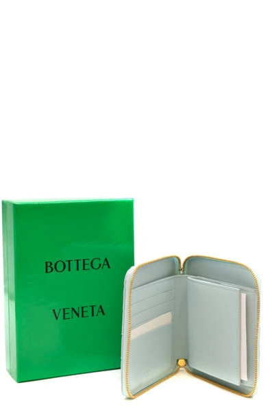 Shop Bottega Veneta Wallet In Light Blue