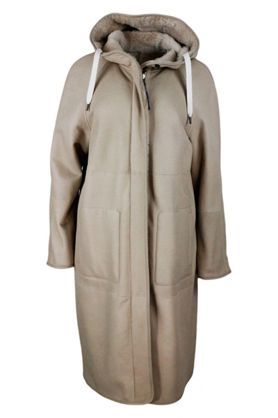 Brunello Cucinelli Coat In Beige