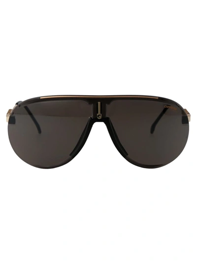 Shop Carrera Sunglasses In 2m22k Black Gold