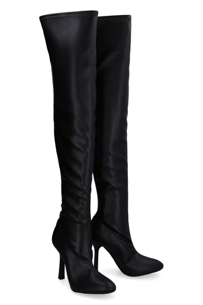 Shop Casadei Over-the-knee Boot In Black