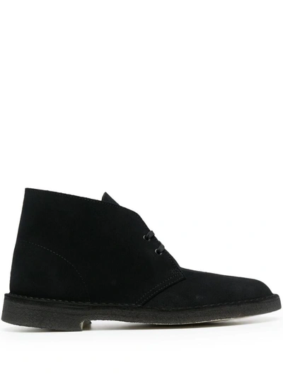 Shop Clarks Suede Ankle Boot In Black
