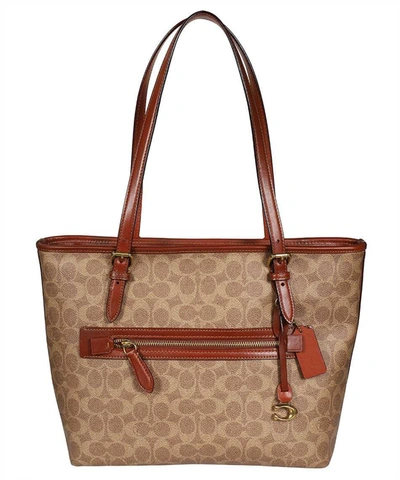 Coach Baby Bag In Signature Canvas In Brass/tan/rust