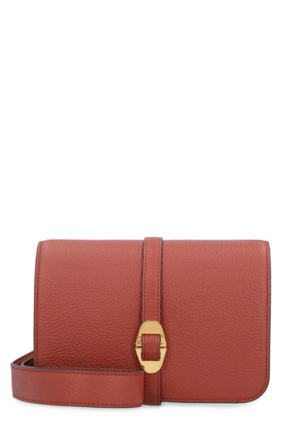Shop Coccinelle Cosima Leather Crossbody Bag In Red
