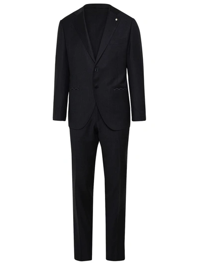 Luigi Bianchi Gray Virgin Wool Suit In Grey