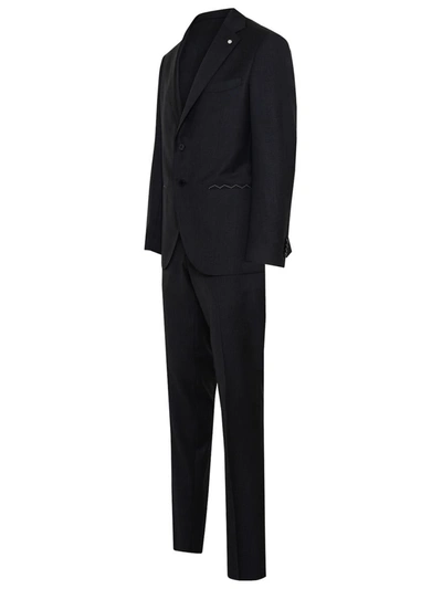 Luigi Bianchi Gray Virgin Wool Suit In Grey