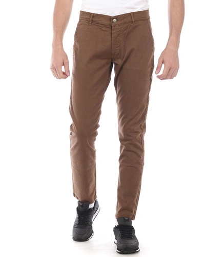 Shop Daniele Alessandrini Jeans Trouser In Brown