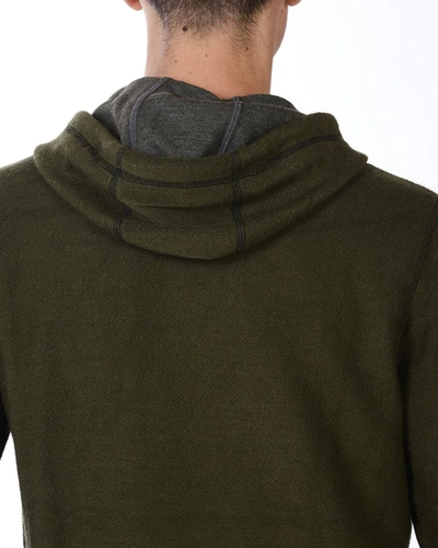 Shop Daniele Alessandrini Sweatshirt Hoodie In Green
