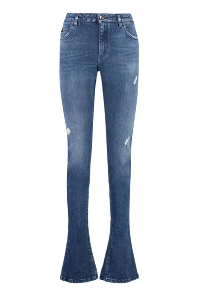 Shop Dolce & Gabbana 5-pocket Skinny Jeans In Denim