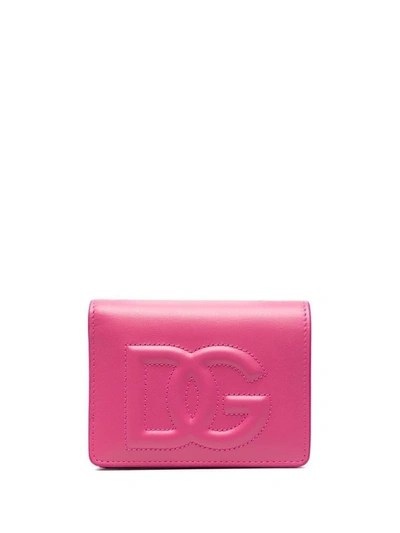 Shop Dolce & Gabbana Dg Logo Wallet In Pink