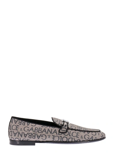 Shop Dolce & Gabbana Loafers In Beige