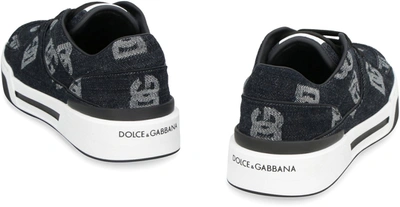 Shop Dolce & Gabbana New Roma Low-top Sneakers In Denim