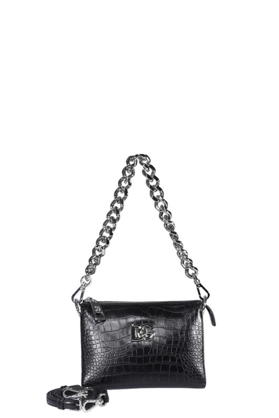 Shop Dolce & Gabbana Shoulder Bag In Black
