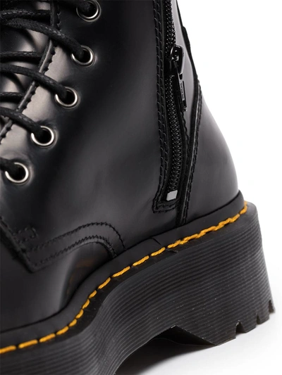 Shop Dr. Martens' Dr. Martens Jadon Leather Boots In Black