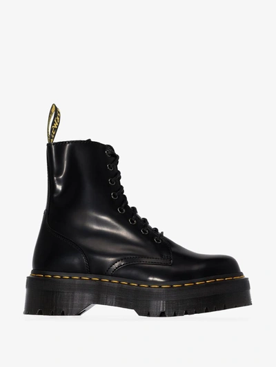 Shop Dr. Martens' Dr. Martens Jadon Leather Boots In Black