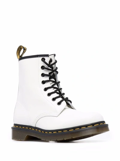 Shop Dr. Martens' Dr. Martens Leather Ankle Boots In White
