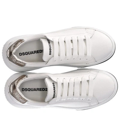 Shop Dsquared2 Bumper White Gold Sneaker