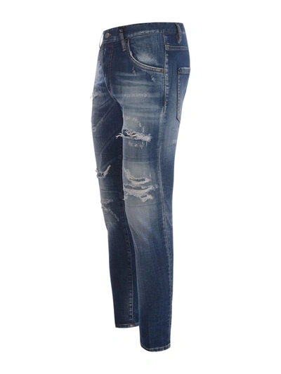 Shop Dsquared2 Jeans  "skinny Dan Jean" In Denim