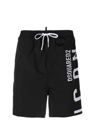 Shop Dsquared2 Bathing Suits In Black