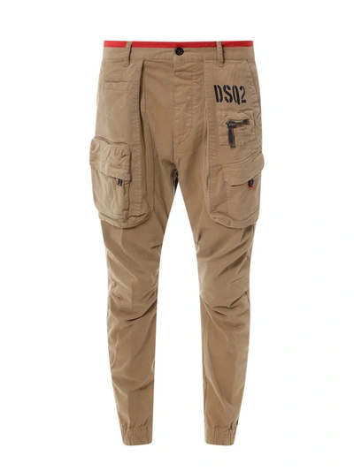 Shop Dsquared2 Sexy Cargo Fit In Beige