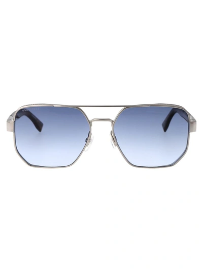 Shop Dsquared2 Sunglasses In 0os08 Dark Ruthenium Horn