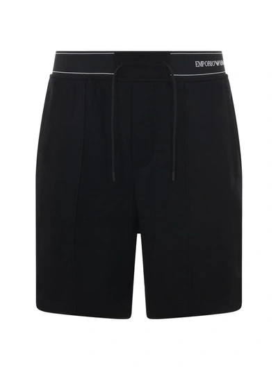 Shop Emporio Armani Shorts In Black