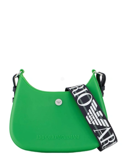 Shop Emporio Armani Bags In Verde/navy