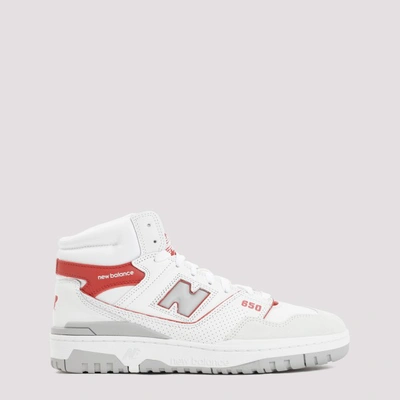 Shop New Balance 650 Sneakers In White Red