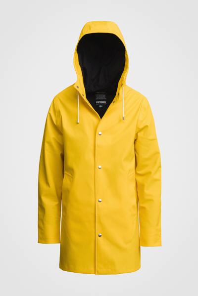 Shop Stutterheim Arholma Raincoat In Yellow